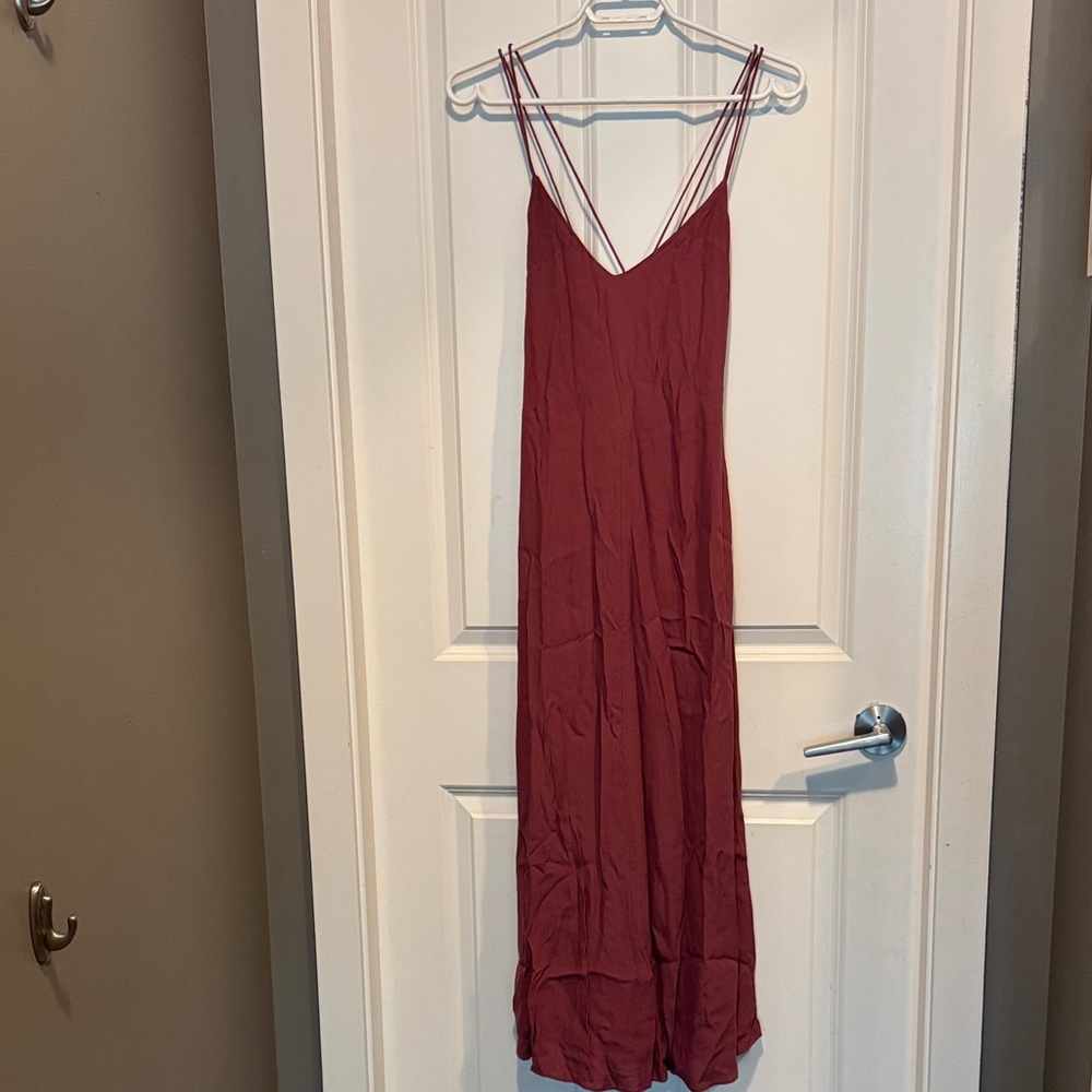 Wilfred Deep Red Maxi Dress